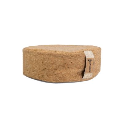 Shakti Warrior Zen Meditation Cushion - Sustainable Cork Fabric Cover, Lined with cotton and filled with treated buckwheat. Non-toxic, eco Friendly Meditation Pillow (15inch x 15inch x 5 Thick)