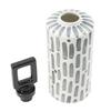 A&B Home Cylinderical Jar with Geometric Pattern and Lid - 17" - Black, Gray, White Finish view 3