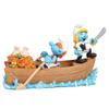 Aquadella, Pirates Smurfs Figurine 18.8 x 8.2 x 11 cm, Highly Detailed and Made of Polyester Resin, Non-Toxic and pH Neutral, for Freshwater and Saltwater Aquariums view 1