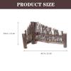 YARNOW Bamboo Mini Fence 2-Pack Handmade Fence Decor for Sushi Plate Supply and Photo Prop Natural Wooden Screen for Japanese Restaurant and Dining Table Decoration 8.26X3.93X0.78In view 2