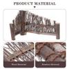 YARNOW Bamboo Mini Fence 2-Pack Handmade Fence Decor for Sushi Plate Supply and Photo Prop Natural Wooden Screen for Japanese Restaurant and Dining Table Decoration 8.26X3.93X0.78In view 4