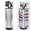 CNCEST Sunglasses Rack,360 Rotating Sunglass Display Rack 44 Pairs Glass Holder Freestanding w/ Mirror for Retail Display Commercial Eyewear Glasses Holder Sunglasses Organizer Stands Rack view 1