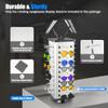 CNCEST Sunglasses Rack,360 Rotating Sunglass Display Rack 44 Pairs Glass Holder Freestanding w/ Mirror for Retail Display Commercial Eyewear Glasses Holder Sunglasses Organizer Stands Rack view 2
