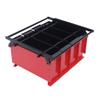 OUKANING Paper Log Briquette Maker Paper Press Machine Black and Red 15"12.2"7.1" view 1