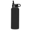 LaserGram Personalized Water Bottle, Mermaid, Stainless Steel Double Wall Vacuum Insulated with Flip Top Straw, Custom Engraved Gift (40oz / 1180ml Black) view 2
