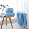 8 Piece Bathroom Towel Set|2 Oversized Large Bath Towel Sheet,2 Hand Towels,4 Washcloths|Ultra Soft Microfiber Towel Set for Bathroom Hotel,Highly Absorbent Quick Dry Bath Towel Collections,Blue view 2