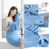 8 Piece Bathroom Towel Set|2 Oversized Large Bath Towel Sheet,2 Hand Towels,4 Washcloths|Ultra Soft Microfiber Towel Set for Bathroom Hotel,Highly Absorbent Quick Dry Bath Towel Collections,Blue view 4