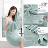 8 Piece Bathroom Towel Set|2 Oversized Large Bath Towels Sheet,2 Hand Towels,4 Washcloths|Ultra Soft Microfiber Towel Set for Bathroom Hotel,Highly Absorbent Quick Dry Bath Towel Collections,Aqua view 2