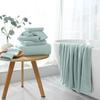 8 Piece Bathroom Towel Set|2 Oversized Large Bath Towels Sheet,2 Hand Towels,4 Washcloths|Ultra Soft Microfiber Towel Set for Bathroom Hotel,Highly Absorbent Quick Dry Bath Towel Collections,Aqua view 4