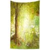 CORFOTO Fairy Tale Tree Tapestry Wall Hanging Fantasy Forest Giant Tree Vine Meadow Wall Tapestry for Kids Girls Bedroom Living Room Dorm Decor Childrens Room Decorations 70Wx92H inches Fabric view 1