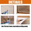 Liveinu Ramie Cabinet Curtains for Kitchen Waredore Bathroom Dust Proof Curtain for Shelves Wall Panel Hanging Doorway Noren Hook & Loop Install 18.5" W x 54" H | 2 Panels Brown view 2