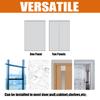 Liveinu Ramie Cabinet Curtains for Kitchen Waredore Bathroom Dust Proof Curtain for Shelves Wall Panel Hanging Doorway Noren Hook & Loop Install 18.5" W x 54" H | 2 Panels Brown view 3