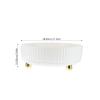 Beaupretty Dressing Table Makeup Organizer Rotating Skincare Storage Box for Home Office Stylish Sundries Holder for Efficient Desktop Organization Easy to Clean White view 2