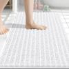 Arotive Luxury Bathroom Rugs 30x20, Extra Soft Thick Absorbent Shaggy Chenille Bath Rugs, Non-Slip Machine Wash Dry, Bath Mats for Bathroom Floor, Tub and Shower, Home Decor Accessories, White view 1