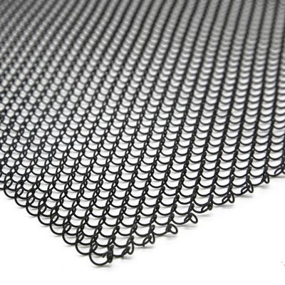 LegendFlame Fireplace Mesh Screen Curtain 25" High, Two 24" Wide Panels, Black Matte, SP62-25