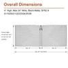 LegendFlame Fireplace Mesh Screen Curtain 25" High, Two 24" Wide Panels, Black Matte, SP62-25 view 2
