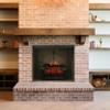 LegendFlame Fireplace Mesh Screen Curtain 25" High, Two 24" Wide Panels, Black Matte, SP62-25 view 3