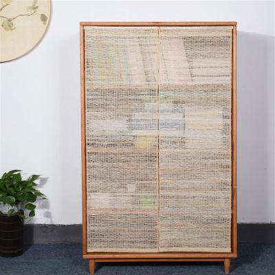 Liveinu Ramie Cabinet Curtains for Kitchen Waredore Bathroom Dust Proof Curtain for Shelves Wall Panel Hanging Doorway Noren Hook & Loop Install 18.5" W x 54" H | 2 Panels Nature