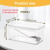 Butter Dish with Lid, 30oz Butter Case Plastic Butter Dish Butter Box Keeper with Butter Cutter Rectangle Butter Holder Container Food Storage Box view 3