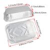 Aluminum Pans 100 Pack Disposable Foil Pans Cookware Great for Baking, Cooking, Grilling, Serving & Lining Steam Table Trays Chafers,Aicosineg view 2