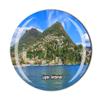 Lugano Switzerland Fridge Magnet Crystal Tourist Souvenir Gift Collection Refrigerator Magnetic Sticker view 1