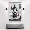 XIANGPEIFBH Banksy Love Over Money Canvas Paintings Posters and Modern Prints Wall Art Pictures Industrial Style Living Room Decor 60x110cm(24''x43'') Unframed view 2
