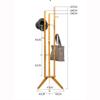 XXZY Floor Coat Rack 2 in 1 Bamboo Coat Rack,Wooden Free Standing Coat Stand, Storage Rack 6 Hooks and 3 Storage Shelves for Clothes, Hat, Bag Practical and Perfect Decoration view 2