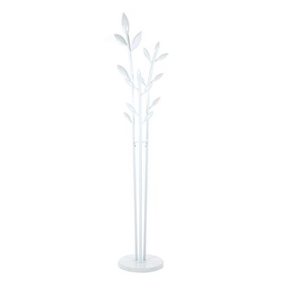 XXZY Floor Coat Rack Coat Stand Free Standing Metal Coat Rack Multi-Pole Floor-to-Ceiling Hanging Rack for Bedroom, Hallway, Entryway Practical and Perfect Decoration (Color : White)