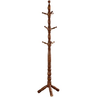 XXZY Floor Coat Rack Wood Coat Rack Tree with 9 Hooks, Free Standing Wooden Coat Stand, Entryway Coat Hanger Stand, for Bedroom, Hallway, Entryway Practical and Perfect Decoration (Size : 185cm)