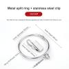 20 Pieces Curtain Clips Hooks Stainless Steel Wide Flat Patio String Lights Hanger for Window Door Shower Curtain Photos Art Craft Display,50mm view 2