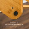 XXZY Floor Coat Rack Coat Rack, 2 in 1 Bamboo Wooden Coat Tree Hall Tree with 2 Shelves, Free Standing Coat Stand for Entryway, Hallway Practical and Perfect Decoration view 4
