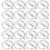 20 Pieces Curtain Clips Hooks Stainless Steel Wide Flat Patio String Lights Hanger for Window Door Shower Curtain Photos Art Craft Display,38mm view 1