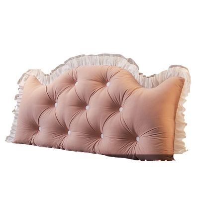Bedside cushion Reading Pillow Large Bolster Headboard Backrest Positioning Support Pillow for Day Bed Bunk Bed headboard cushion wall pillow Reading Cushion ( Color : Light pink , Size : 70X150cm )