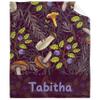 ARTIEMASTER Customized Forest Mushroom House Gift Blanket Soft and Lightweight Flannel Throw Suitable for Use in Bed, Living Room and Travel 120"x90" for Family view 1