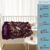 ARTIEMASTER Customized Forest Mushroom House Gift Blanket Soft and Lightweight Flannel Throw Suitable for Use in Bed, Living Room and Travel 120"x90" for Family view 3