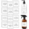 TESWEY Bathroom Bottle Labels, Retro Style Container Labels for Glass or Plastic Bottles, Waterproof Labels for Hand Soap Shampoo Lotion Dispenser view 1