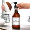 TESWEY Bathroom Bottle Labels, Retro Style Container Labels for Glass or Plastic Bottles, Waterproof Labels for Hand Soap Shampoo Lotion Dispenser view 4