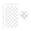 American Pro Dcor 28-Bottle Trimmable Wine Rack Lattice Panel Inserts in Unfinished Solid North American Cherry view 2