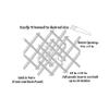28-Bottle Trimmable Wine Rack Lattice Panel Inserts in Unfinished Solid North American Alder view 3