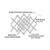 14-Bottle Trimmable Wine Rack Lattice Panel Inserts in Unfinished Solid North American Red Oak view 3