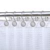 Utopia Alley HK19SS Rust Resistant Double Shower Curtain Hooks for Bathroom Chrome - Set of 12 view 1