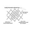18-Bottle Trimmable Wine Rack Lattice Panel Inserts in Unfinished Solid North American Hard Maple view 3