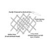 14-Bottle Trimmable Wine Rack Lattice Panel Inserts in Unfinished Solid North American Cherry view 3