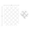 18-Bottle Trimmable Wine Rack Lattice Panel Inserts in Unfinished Solid North American Alder view 2