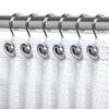 2.3 x 2.3 in. Shower Curtain Rings Hooks for Bathroom, Chrome - Set of 12 view 1