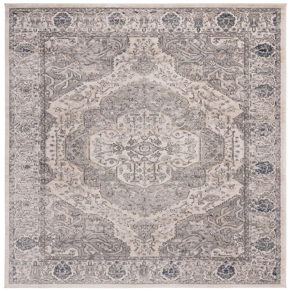 Martha Stewart x SAFAVIEH Area Rug Collection - 10' x 14', Ivory & Grey, Non-Shedding & Easy Cleaning, Ideal for Living Room, Bedroom, Office, Dining Space (MSR867A)