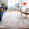 1 Piece Ivory White Rug 12' x 18' Size 0.25-0.5 inch Pile Height Rectangular Shape Geometric Pattern Machine-Made Navy Blue Shade | Soft Indoor Use Bohemian & Eclectic Style Polypropylene Material view 2