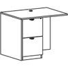 Lorell Prominence 2.0 Gray Elm Laminate Desk Unit view 1