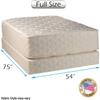 DS Solutions USA Highlight Luxury Firm Mattress & Low 5" Height Box Spring Set with Mattress Protector Included - Orthopedic, Fully Assembled, Spinal Support, Longlasting (Full 54"x75"x14") view 2