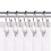 Utopia Alley HK18SS Polished Chrome Rustproof Zinc Double Shower Curtain Shower Hooks for Bathroom Crystal Design - Set of 12 view 1
